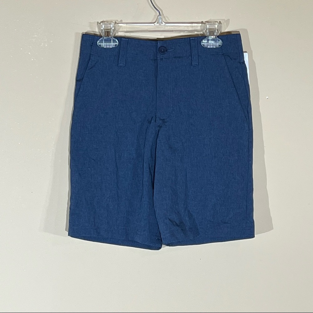 Nicklaus Eco Choice Boys Navy Blue Golf Shorts Moisture Wicking Active - Size 10